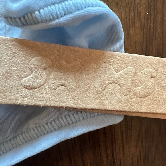 Skims 3 pairs Fits everybody cheeky thong in sky blue NWT - Picture 8 of 8